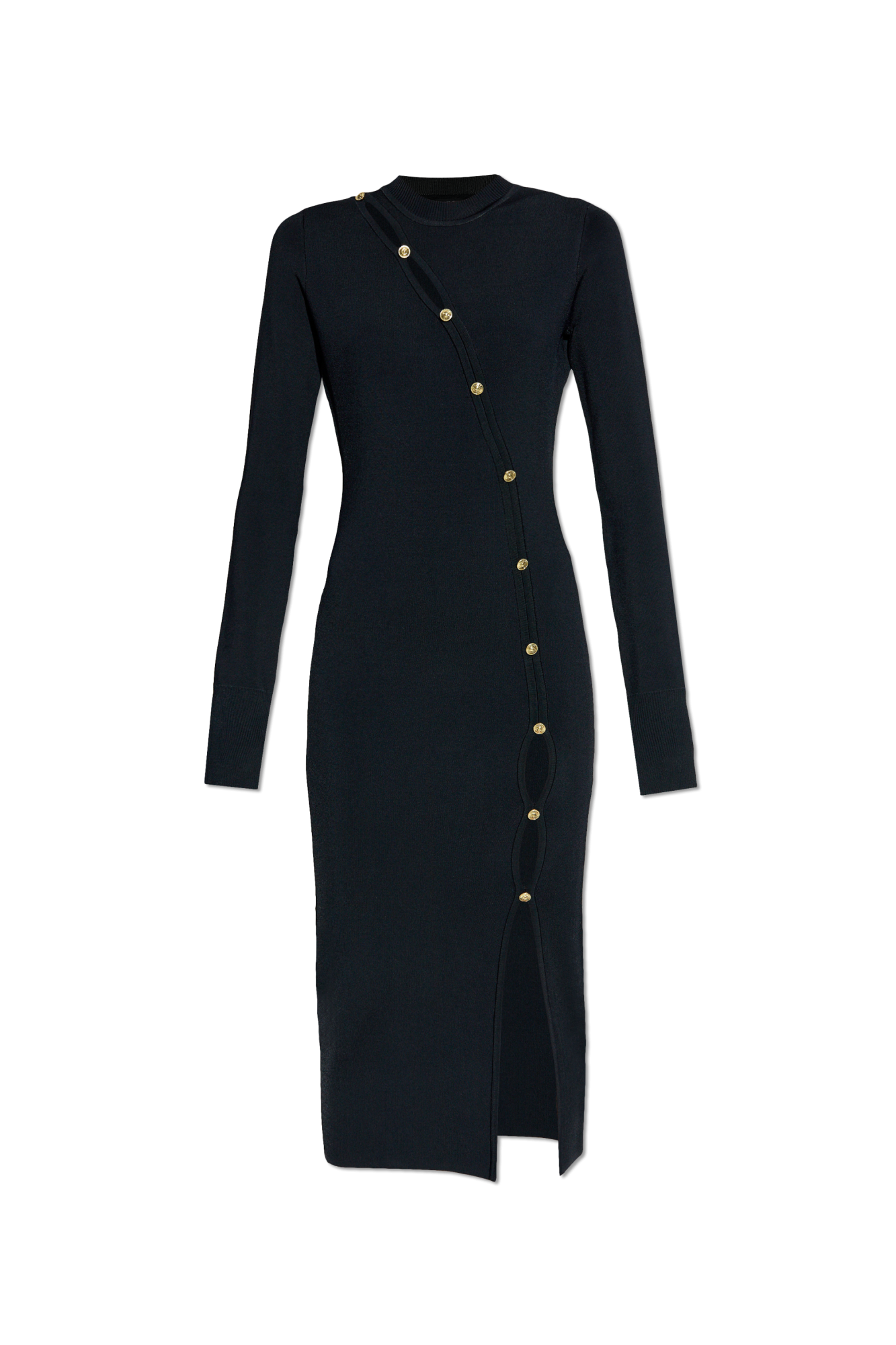 Black Dress with buttons Versace Jeans Couture Vitkac Italy